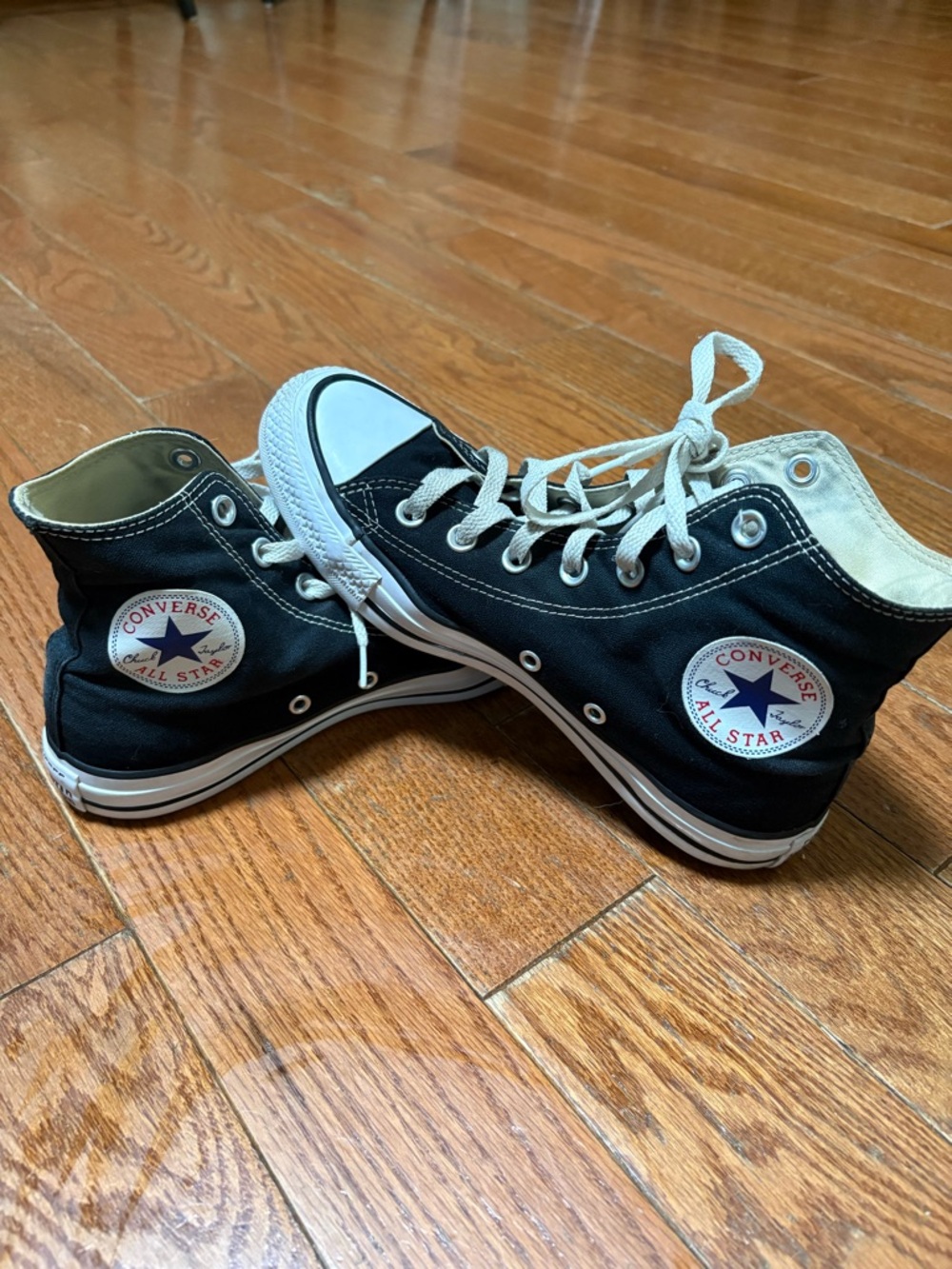 Converse Black and White High Top Sneakers